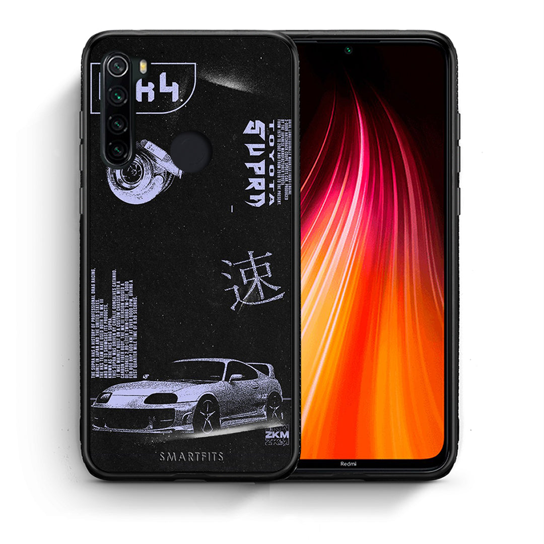 Θήκη Αγίου Βαλεντίνου Xiaomi Redmi Note 8 Tokyo Drift από τη Smartfits με σχέδιο στο πίσω μέρος και μαύρο περίβλημα | Xiaomi Redmi Note 8 Tokyo Drift case with colorful back and black bezels