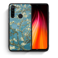 Thumbnail for Θήκη Xiaomi Redmi Note 8 White Blossoms από τη Smartfits με σχέδιο στο πίσω μέρος και μαύρο περίβλημα | Xiaomi Redmi Note 8 White Blossoms case with colorful back and black bezels