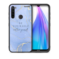 Thumbnail for Θήκη Xiaomi Redmi Note 8T Be Yourself από τη Smartfits με σχέδιο στο πίσω μέρος και μαύρο περίβλημα | Xiaomi Redmi Note 8 Be Yourself case with colorful back and black bezels