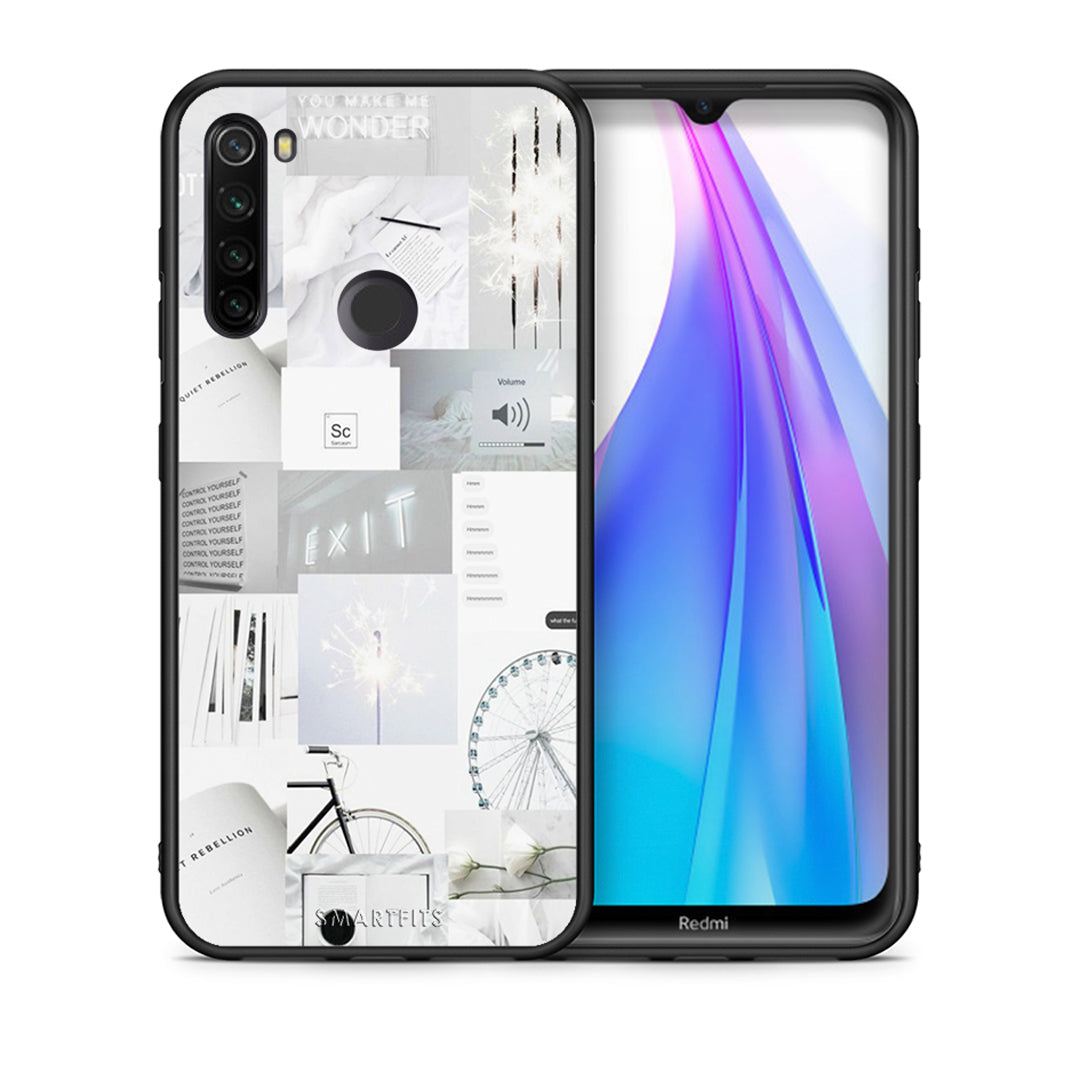 Θήκη Xiaomi Redmi Note 8T Collage Make Me Wonder από τη Smartfits με σχέδιο στο πίσω μέρος και μαύρο περίβλημα | Xiaomi Redmi Note 8 Collage Make Me Wonder case with colorful back and black bezels