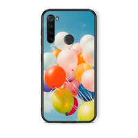 Thumbnail for Xiaomi Redmi Note 8T Colorful Balloons θήκη από τη Smartfits με σχέδιο στο πίσω μέρος και μαύρο περίβλημα | Smartphone case with colorful back and black bezels by Smartfits