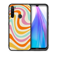 Thumbnail for Θήκη Xiaomi Redmi Note 8T Colourful Waves από τη Smartfits με σχέδιο στο πίσω μέρος και μαύρο περίβλημα | Xiaomi Redmi Note 8 Colourful Waves case with colorful back and black bezels