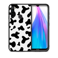 Thumbnail for Θήκη Xiaomi Redmi Note 8T Cow Print από τη Smartfits με σχέδιο στο πίσω μέρος και μαύρο περίβλημα | Xiaomi Redmi Note 8 Cow Print case with colorful back and black bezels