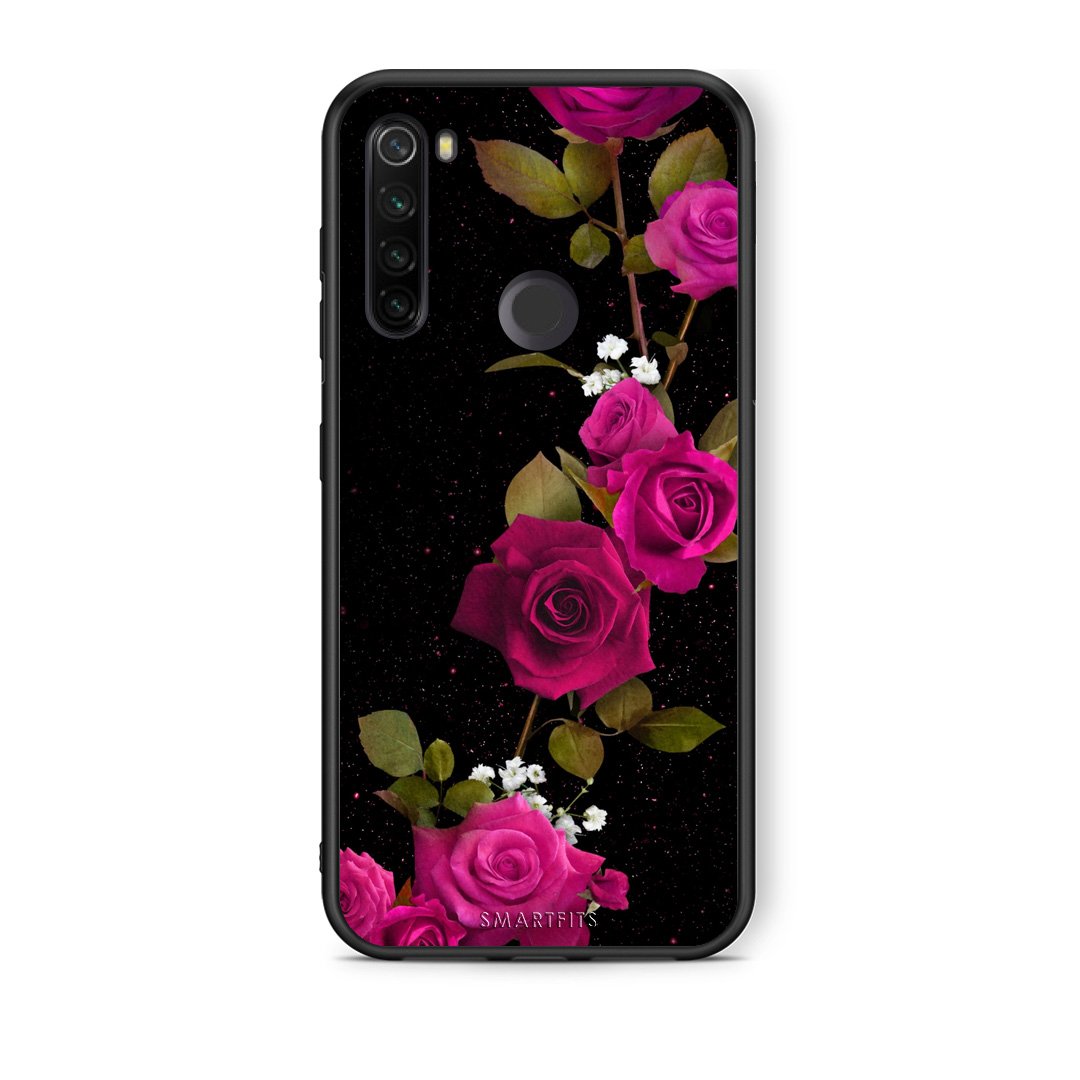 4 - Xiaomi Redmi Note 8T Red Roses Flower case, cover, bumper