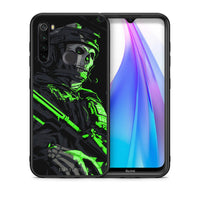Thumbnail for Θήκη Xiaomi Redmi Note 8T Green Soldier από τη Smartfits με σχέδιο στο πίσω μέρος και μαύρο περίβλημα | Xiaomi Redmi Note 8 Green Soldier case with colorful back and black bezels