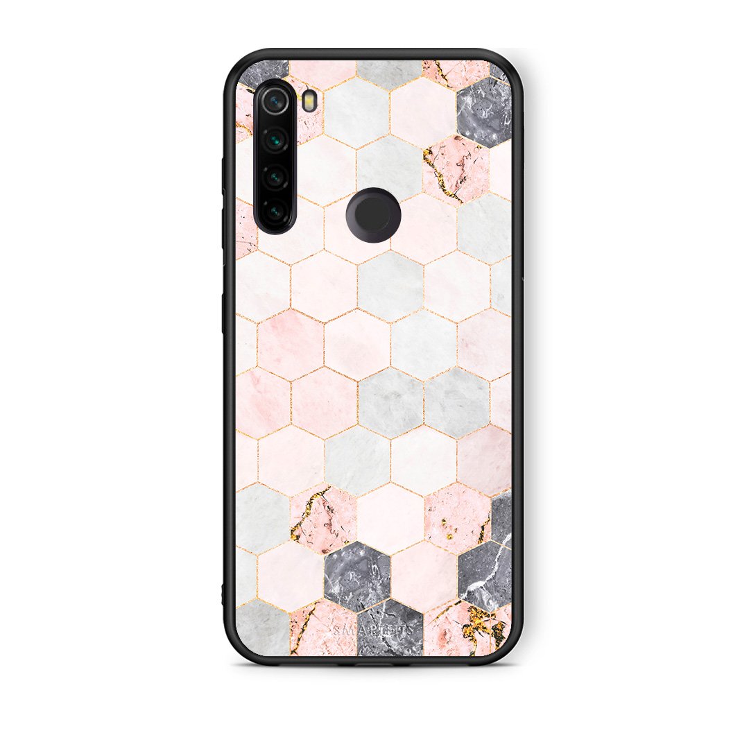 Marble Hexagon Pink - Xiaomi Redmi Note 8T case