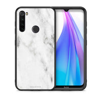 Thumbnail for Θήκη Xiaomi Redmi Note 8T White Marble από τη Smartfits με σχέδιο στο πίσω μέρος και μαύρο περίβλημα | Xiaomi Redmi Note 8T White Marble case with colorful back and black bezels