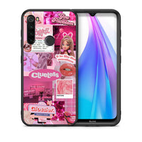Thumbnail for Θήκη Αγίου Βαλεντίνου Xiaomi Redmi Note 8T Pink Love από τη Smartfits με σχέδιο στο πίσω μέρος και μαύρο περίβλημα | Xiaomi Redmi Note 8 Pink Love case with colorful back and black bezels