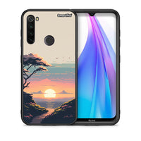 Thumbnail for Θήκη Xiaomi Redmi Note 8T Pixel Sunset από τη Smartfits με σχέδιο στο πίσω μέρος και μαύρο περίβλημα | Xiaomi Redmi Note 8 Pixel Sunset case with colorful back and black bezels