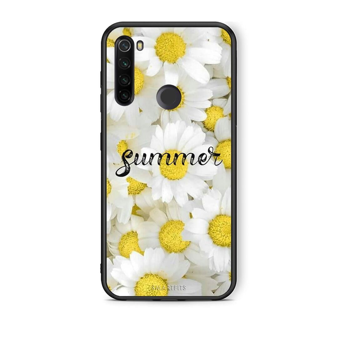 Xiaomi Redmi Note 8T Summer Daisies Θήκη από τη Smartfits με σχέδιο στο πίσω μέρος και μαύρο περίβλημα | Smartphone case with colorful back and black bezels by Smartfits