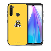 Thumbnail for Θήκη Xiaomi Redmi Note 8T Vibes Text από τη Smartfits με σχέδιο στο πίσω μέρος και μαύρο περίβλημα | Xiaomi Redmi Note 8T Vibes Text case with colorful back and black bezels