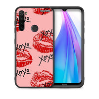 Thumbnail for Θήκη Xiaomi Redmi Note 8T XOXO Lips από τη Smartfits με σχέδιο στο πίσω μέρος και μαύρο περίβλημα | Xiaomi Redmi Note 8 XOXO Lips case with colorful back and black bezels