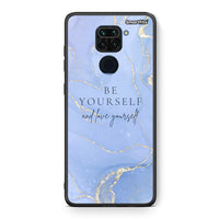 Thumbnail for Θήκη Xiaomi Redmi Note 9 Be Yourself από τη Smartfits με σχέδιο στο πίσω μέρος και μαύρο περίβλημα | Xiaomi Redmi Note 9 Be Yourself case with colorful back and black bezels