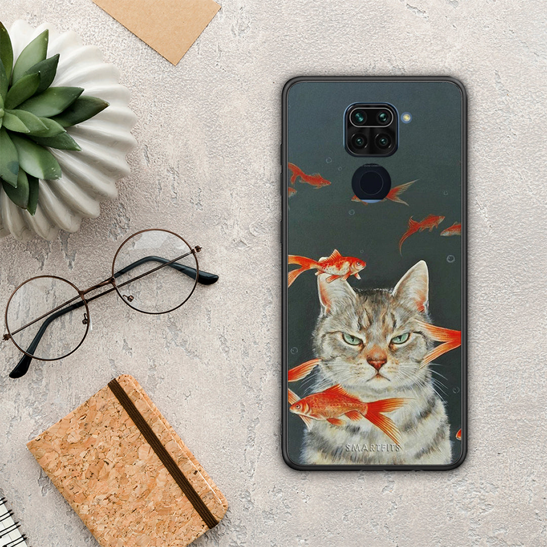 Cat Goldfish - Xiaomi Redmi Note 9 case