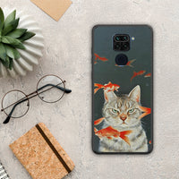 Thumbnail for Cat Goldfish - Xiaomi Redmi Note 9 case