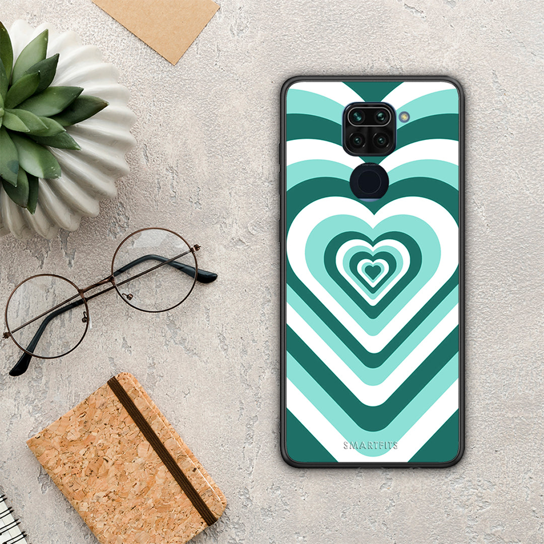 Green Hearts - Xiaomi Redmi Note 9 case