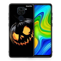 Thumbnail for Θήκη Xiaomi Redmi Note 9 Halloween Scary Pumpkin από τη Smartfits με σχέδιο στο πίσω μέρος και μαύρο περίβλημα | Xiaomi Redmi Note 9 Halloween Scary Pumpkin case with colorful back and black bezels