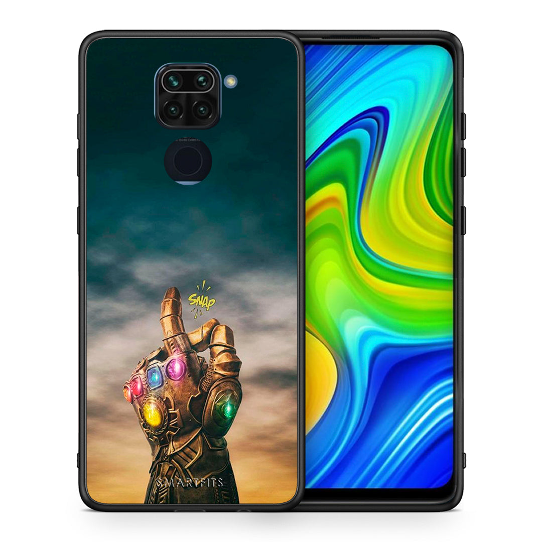 Θήκη Xiaomi Redmi Note 9 Infinity Snap από τη Smartfits με σχέδιο στο πίσω μέρος και μαύρο περίβλημα | Xiaomi Redmi Note 9 Infinity Snap case with colorful back and black bezels