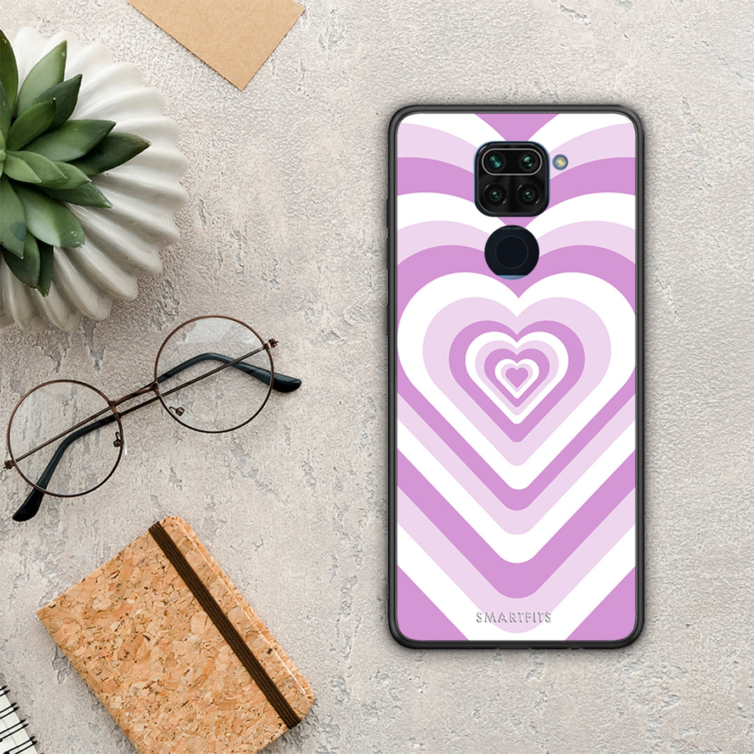 Lilac Hearts - Xiaomi Redmi Note 9 case