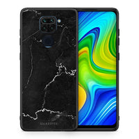 Thumbnail for Θήκη Xiaomi Redmi Note 9 Marble Black από τη Smartfits με σχέδιο στο πίσω μέρος και μαύρο περίβλημα | Xiaomi Redmi Note 9 Marble Black case with colorful back and black bezels