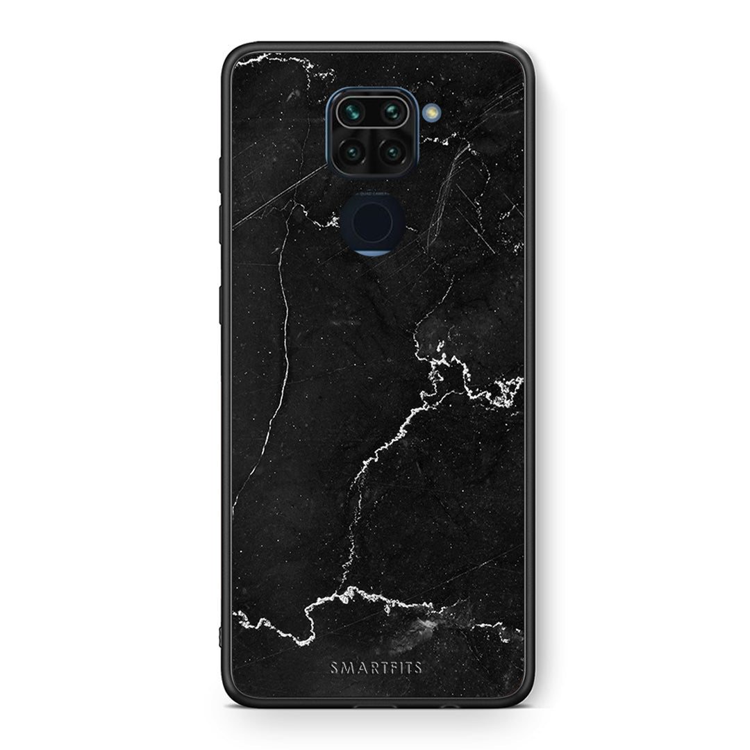 Θήκη Xiaomi Redmi Note 9 Marble Black από τη Smartfits με σχέδιο στο πίσω μέρος και μαύρο περίβλημα | Xiaomi Redmi Note 9 Marble Black case with colorful back and black bezels