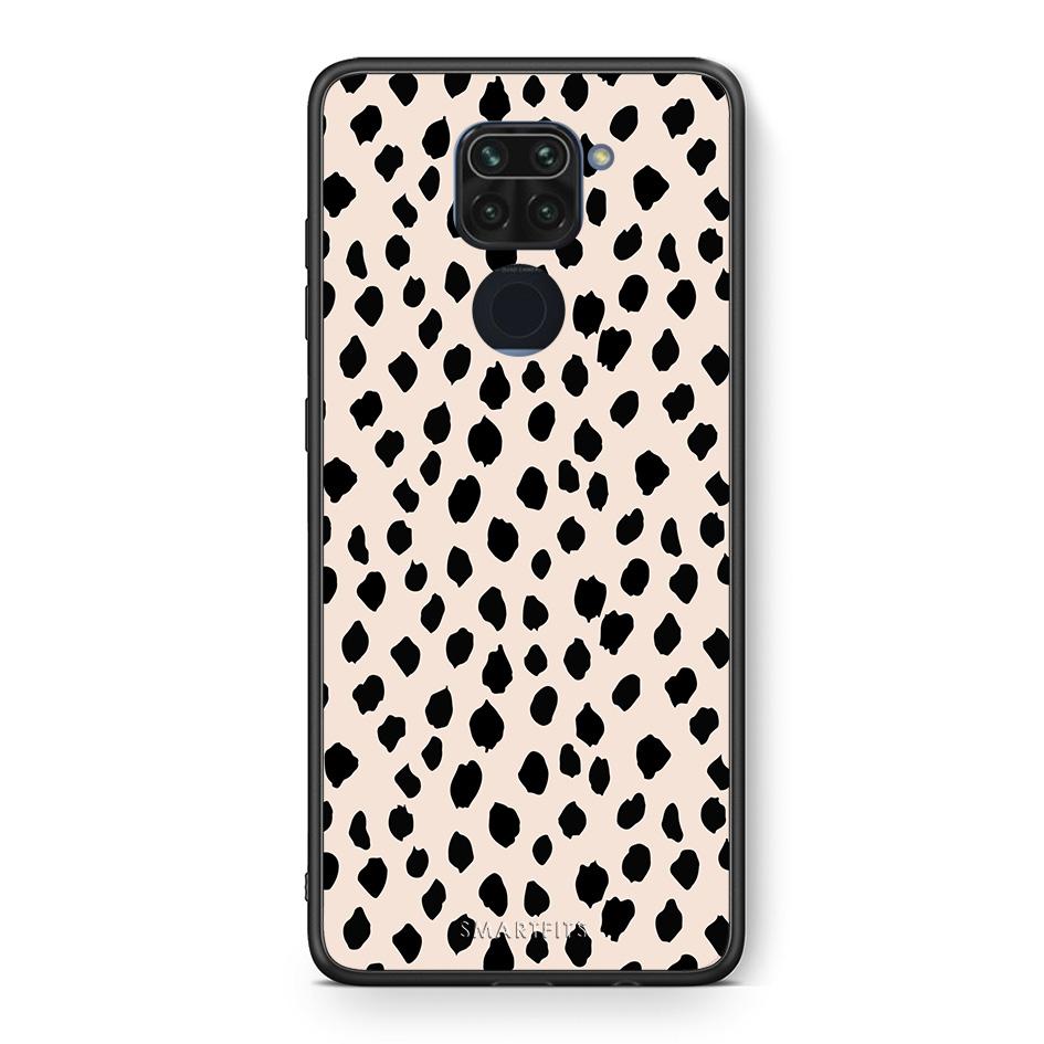 Θήκη Xiaomi Redmi Note 9 New Polka Dots από τη Smartfits με σχέδιο στο πίσω μέρος και μαύρο περίβλημα | Xiaomi Redmi Note 9 New Polka Dots case with colorful back and black bezels