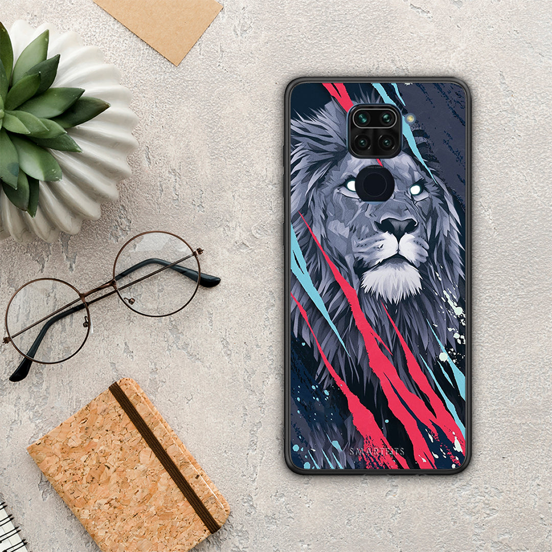 Popart Lion Designer - Xiaomi Redmi Note 9 case