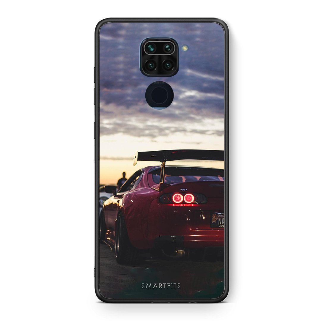 Θήκη Xiaomi Redmi Note 9 Racing Supra από τη Smartfits με σχέδιο στο πίσω μέρος και μαύρο περίβλημα | Xiaomi Redmi Note 9 Racing Supra case with colorful back and black bezels