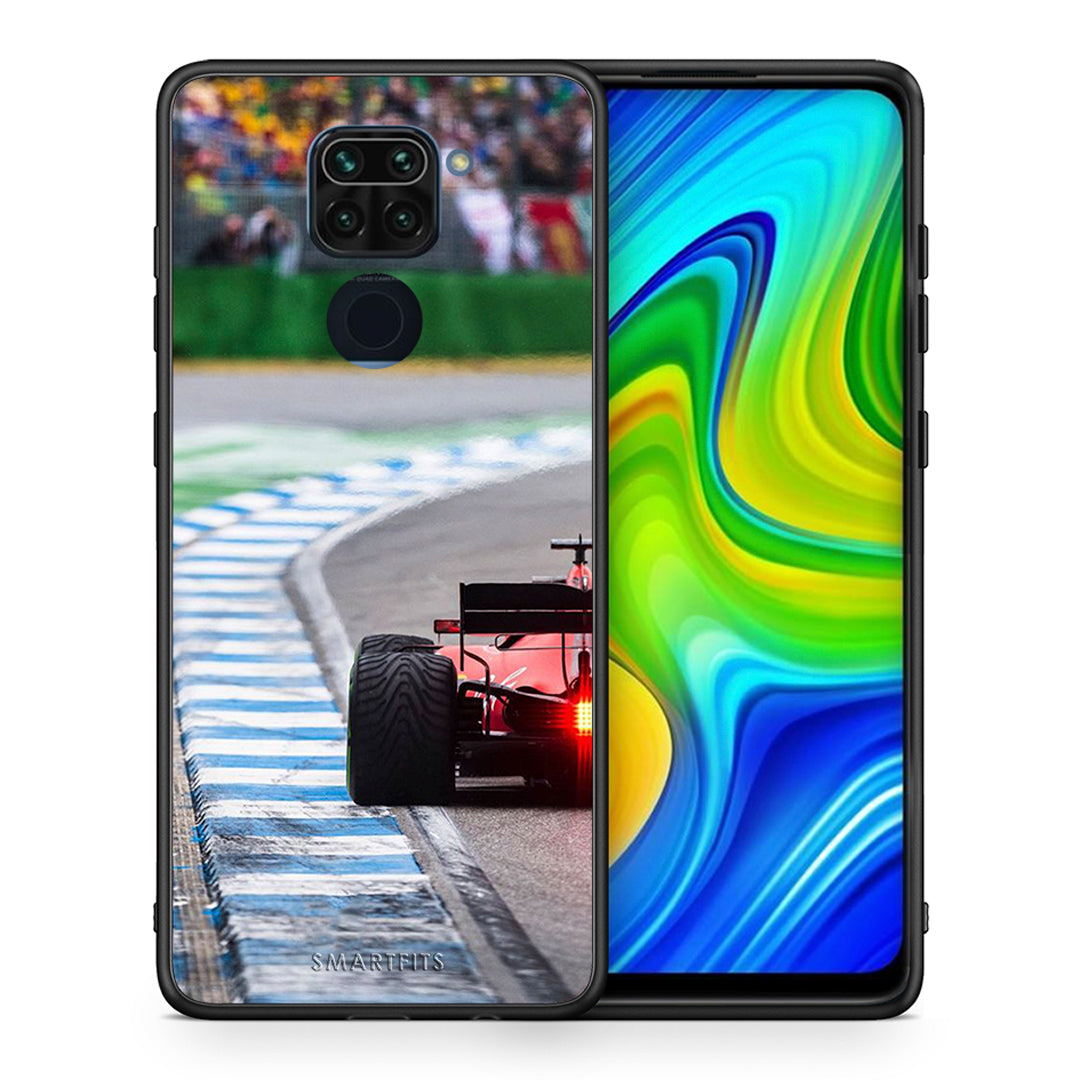 Θήκη Xiaomi Redmi Note 9 Racing Vibes από τη Smartfits με σχέδιο στο πίσω μέρος και μαύρο περίβλημα | Xiaomi Redmi Note 9 Racing Vibes case with colorful back and black bezels