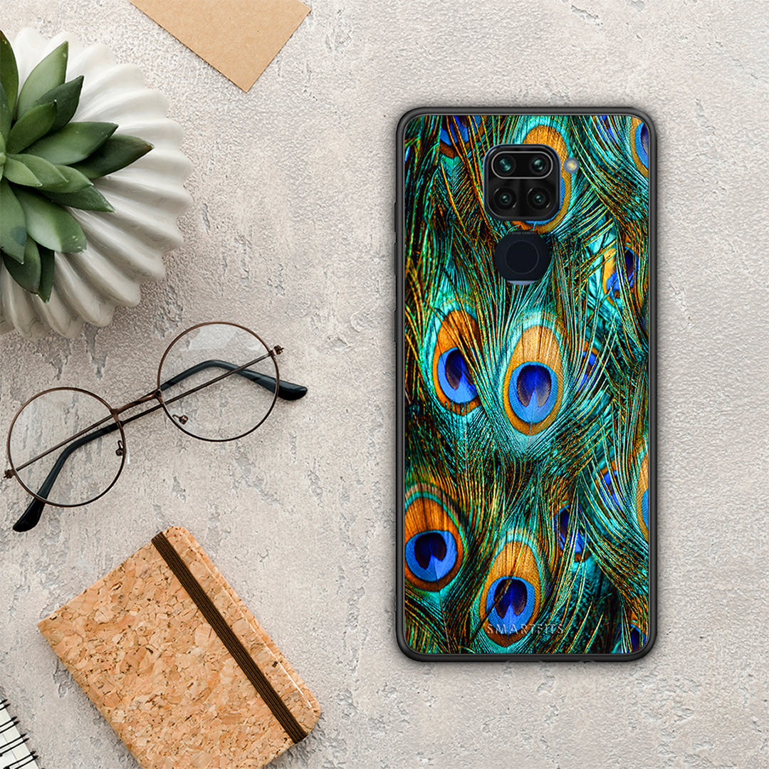 Real Peacock Feathers - Xiaomi Redmi Note 9 case