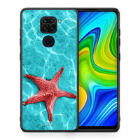 Thumbnail for Θήκη Xiaomi Redmi Note 9 Red Starfish από τη Smartfits με σχέδιο στο πίσω μέρος και μαύρο περίβλημα | Xiaomi Redmi Note 9 Red Starfish case with colorful back and black bezels