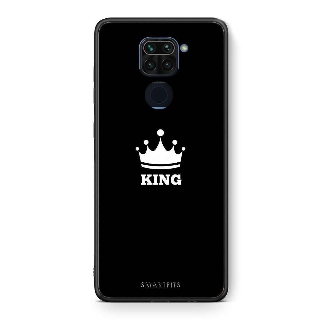 Θήκη Xiaomi Redmi Note 9 King Valentine από τη Smartfits με σχέδιο στο πίσω μέρος και μαύρο περίβλημα | Xiaomi Redmi Note 9 King Valentine case with colorful back and black bezels