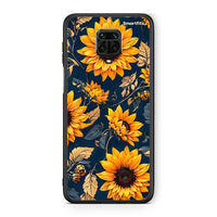 Thumbnail for Xiaomi Redmi Note 9S / 9 Pro Autumn Sunflowers Θήκη από τη Smartfits με σχέδιο στο πίσω μέρος και μαύρο περίβλημα | Smartphone case with colorful back and black bezels by Smartfits