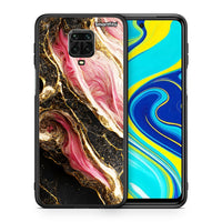 Thumbnail for Θήκη Xiaomi Redmi Note 9S / 9 Pro Glamorous Pink Marble από τη Smartfits με σχέδιο στο πίσω μέρος και μαύρο περίβλημα | Xiaomi Redmi Note 9S / 9 Pro Glamorous Pink Marble case with colorful back and black bezels