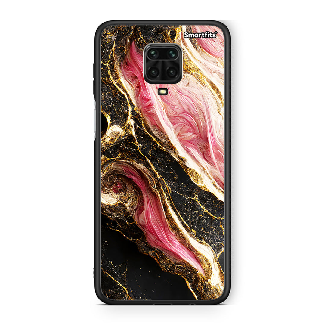 Xiaomi Redmi Note 9S / 9 Pro Glamorous Pink Marble θήκη από τη Smartfits με σχέδιο στο πίσω μέρος και μαύρο περίβλημα | Smartphone case with colorful back and black bezels by Smartfits