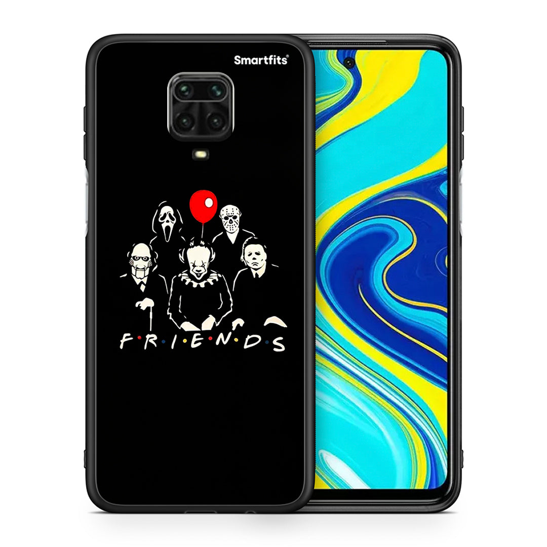 Θήκη Xiaomi Redmi Note 9S / 9 Pro Halloween Friends από τη Smartfits με σχέδιο στο πίσω μέρος και μαύρο περίβλημα | Xiaomi Redmi Note 9S / 9 Pro Halloween Friends case with colorful back and black bezels