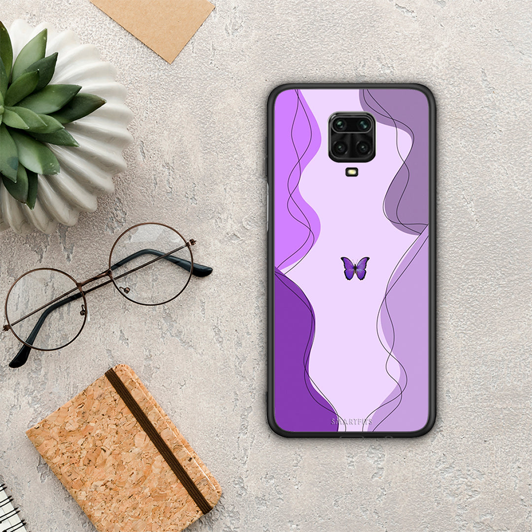 Purple Mariposa - Xiaomi Redmi Note 9S / 9 Pro / 9 Pro Max case