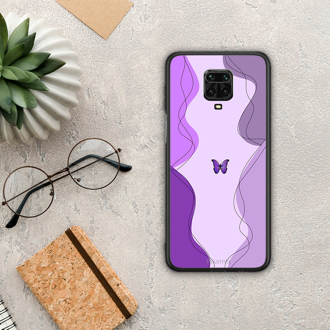 Purple Mariposa - Xiaomi Redmi Note 9s / 9 Pro / 9 Pro max case