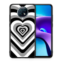 Thumbnail for Θήκη Xiaomi Redmi Note 9T Black Hearts από τη Smartfits με σχέδιο στο πίσω μέρος και μαύρο περίβλημα | Xiaomi Redmi Note 9T Black Hearts case with colorful back and black bezels