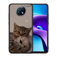 Thumbnail for Θήκη Xiaomi Redmi Note 9T Cats In Love από τη Smartfits με σχέδιο στο πίσω μέρος και μαύρο περίβλημα | Xiaomi Redmi Note 9T Cats In Love case with colorful back and black bezels