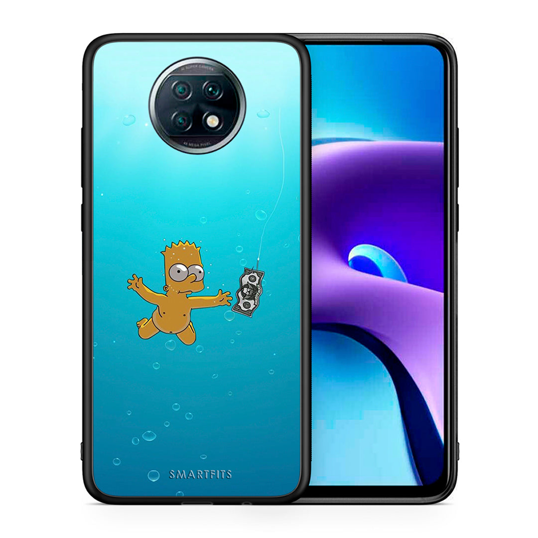 Θήκη Xiaomi Redmi Note 9T Chasing Money από τη Smartfits με σχέδιο στο πίσω μέρος και μαύρο περίβλημα | Xiaomi Redmi Note 9T Chasing Money case with colorful back and black bezels