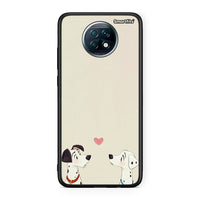 Thumbnail for Xiaomi Redmi Note 9T Dalmatians Love θήκη από τη Smartfits με σχέδιο στο πίσω μέρος και μαύρο περίβλημα | Smartphone case with colorful back and black bezels by Smartfits