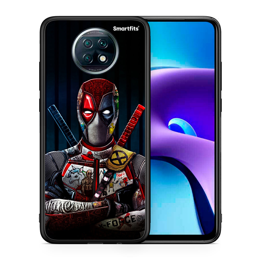 Θήκη Xiaomi Redmi Note 9T Funny Guy από τη Smartfits με σχέδιο στο πίσω μέρος και μαύρο περίβλημα | Xiaomi Redmi Note 9T Funny Guy case with colorful back and black bezels