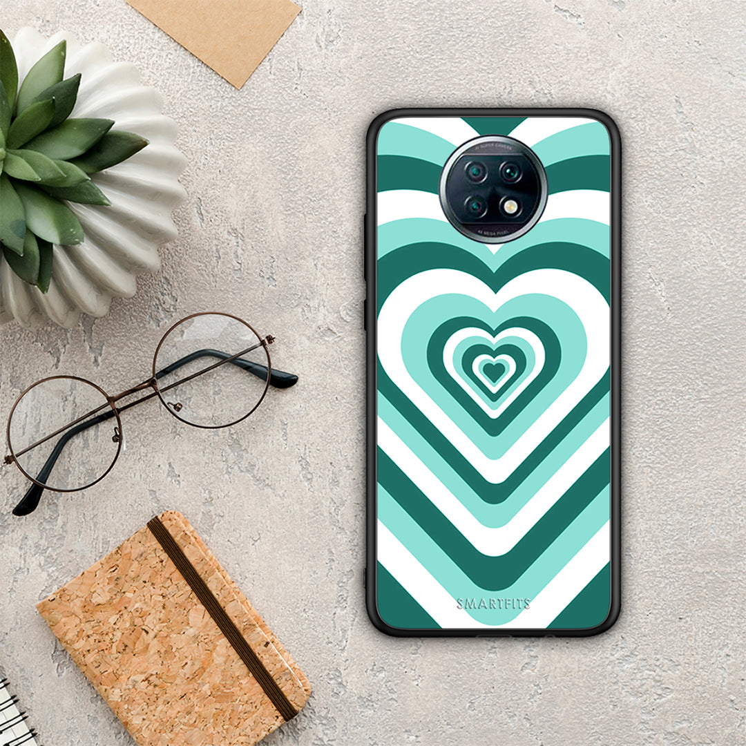 Green Hearts - Xiaomi Redmi Note 9T case
