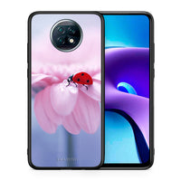 Thumbnail for Θήκη Xiaomi Redmi Note 9T Ladybug Flower από τη Smartfits με σχέδιο στο πίσω μέρος και μαύρο περίβλημα | Xiaomi Redmi Note 9T Ladybug Flower case with colorful back and black bezels