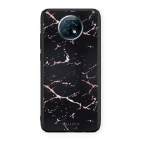 Thumbnail for 4 - Xiaomi Redmi Note 9T Black Rosegold Marble case, cover, bumper
