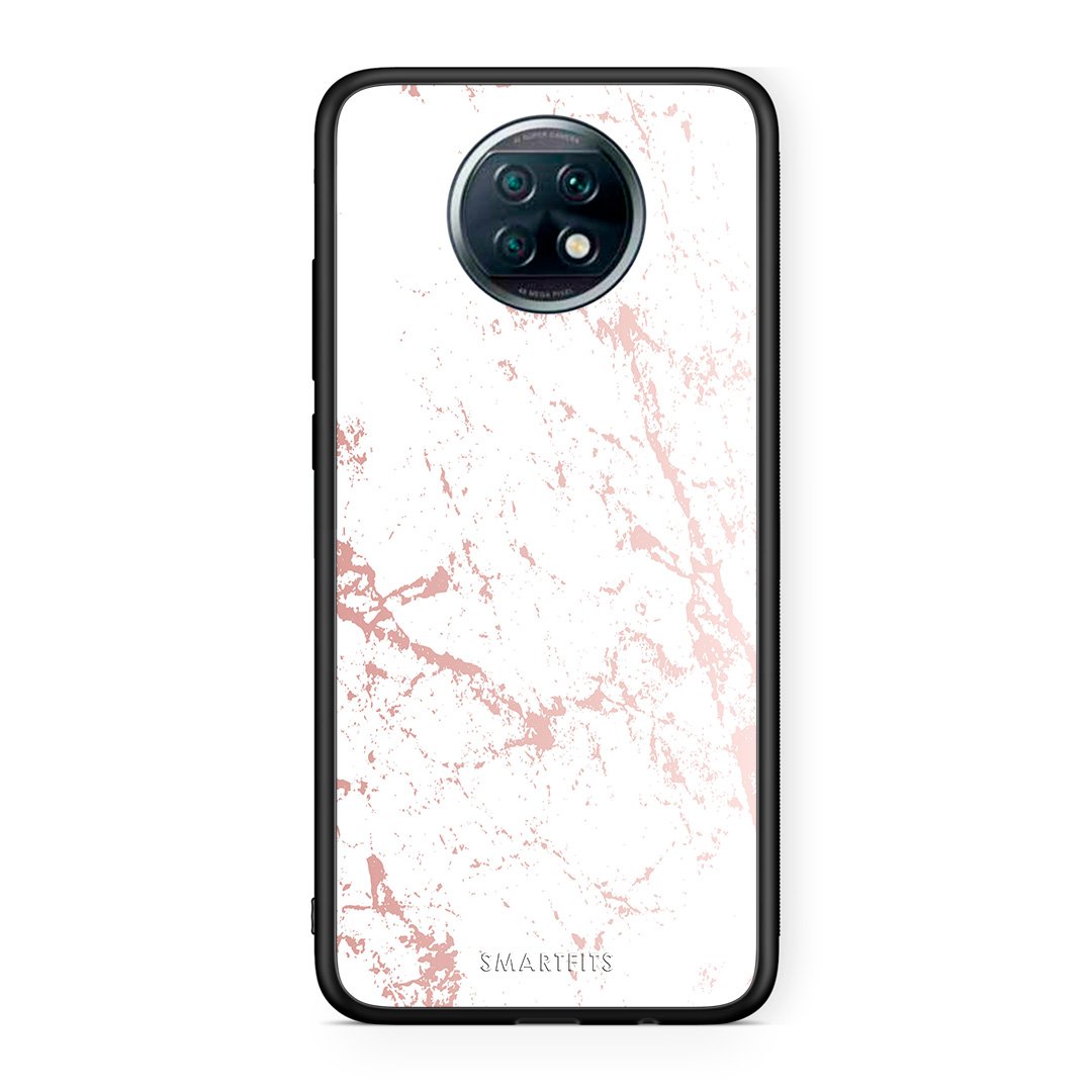 116 - Xiaomi Redmi Note 9T Pink Splash Marble case, cover, bumper