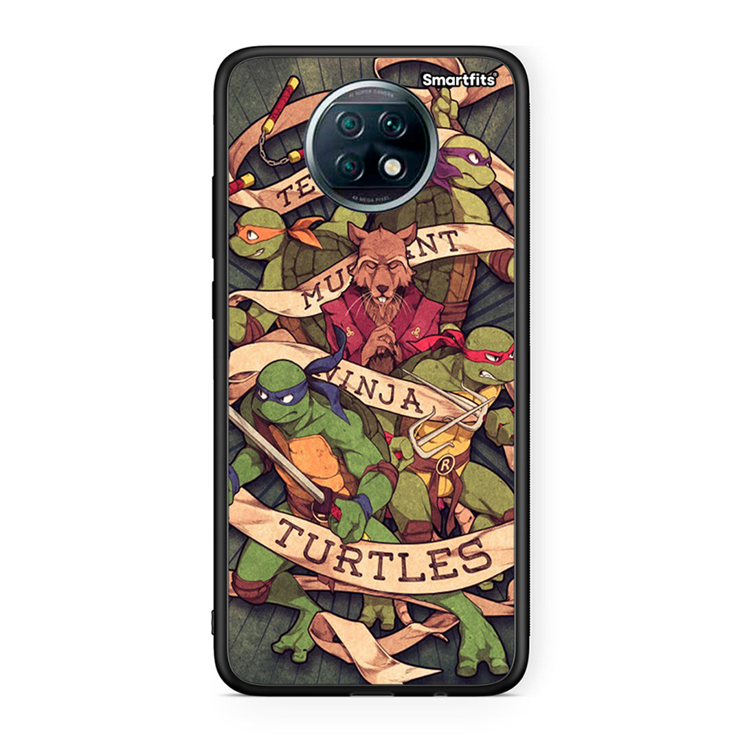 Xiaomi Redmi Note 9T Ninja Turtles θήκη από τη Smartfits με σχέδιο στο πίσω μέρος και μαύρο περίβλημα | Smartphone case with colorful back and black bezels by Smartfits