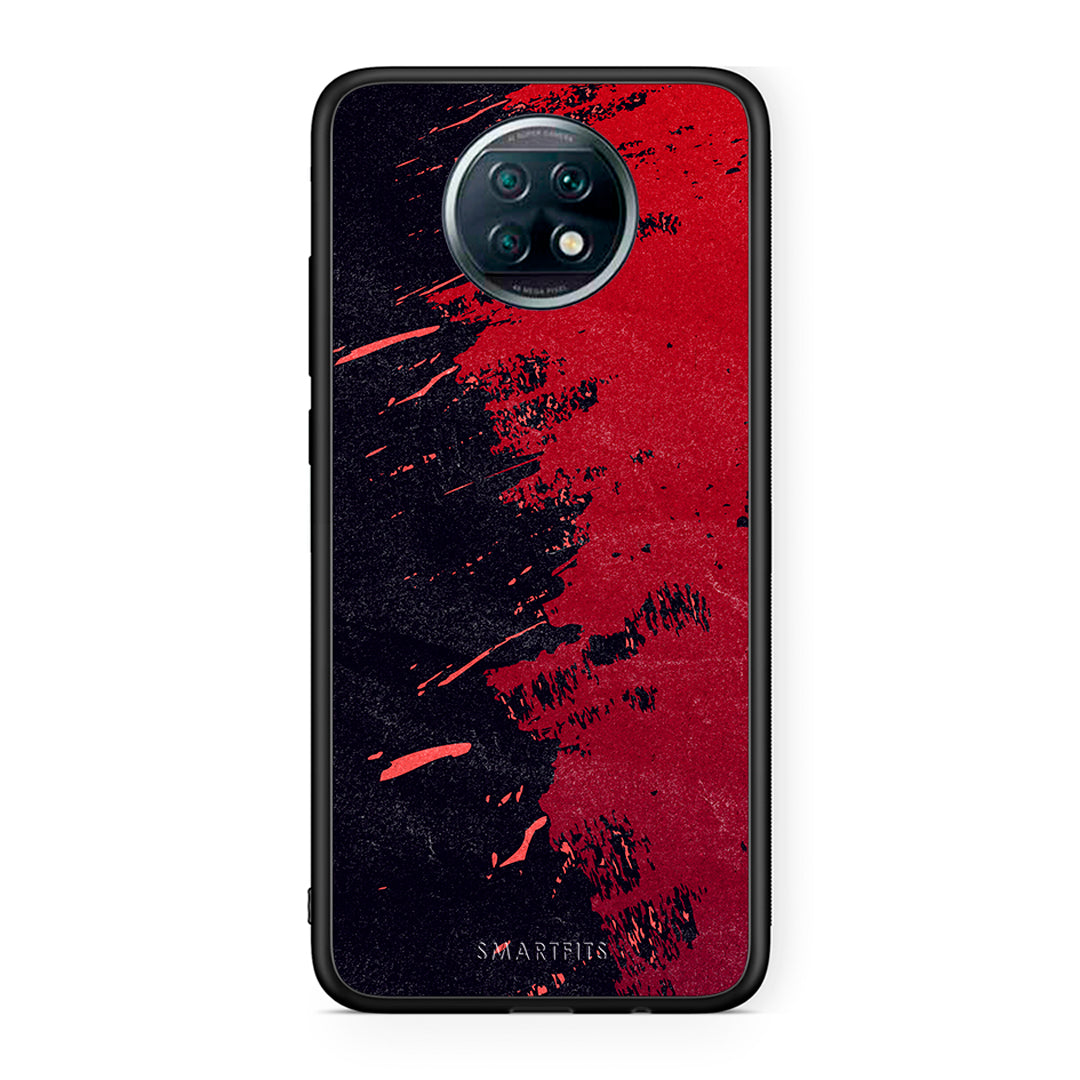 Xiaomi Redmi Note 9T Red Paint Θήκη Αγίου Βαλεντίνου από τη Smartfits με σχέδιο στο πίσω μέρος και μαύρο περίβλημα | Smartphone case with colorful back and black bezels by Smartfits