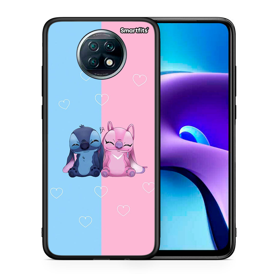 Θήκη Xiaomi Redmi Note 9T Stitch And Angel από τη Smartfits με σχέδιο στο πίσω μέρος και μαύρο περίβλημα | Xiaomi Redmi Note 9T Stitch And Angel case with colorful back and black bezels